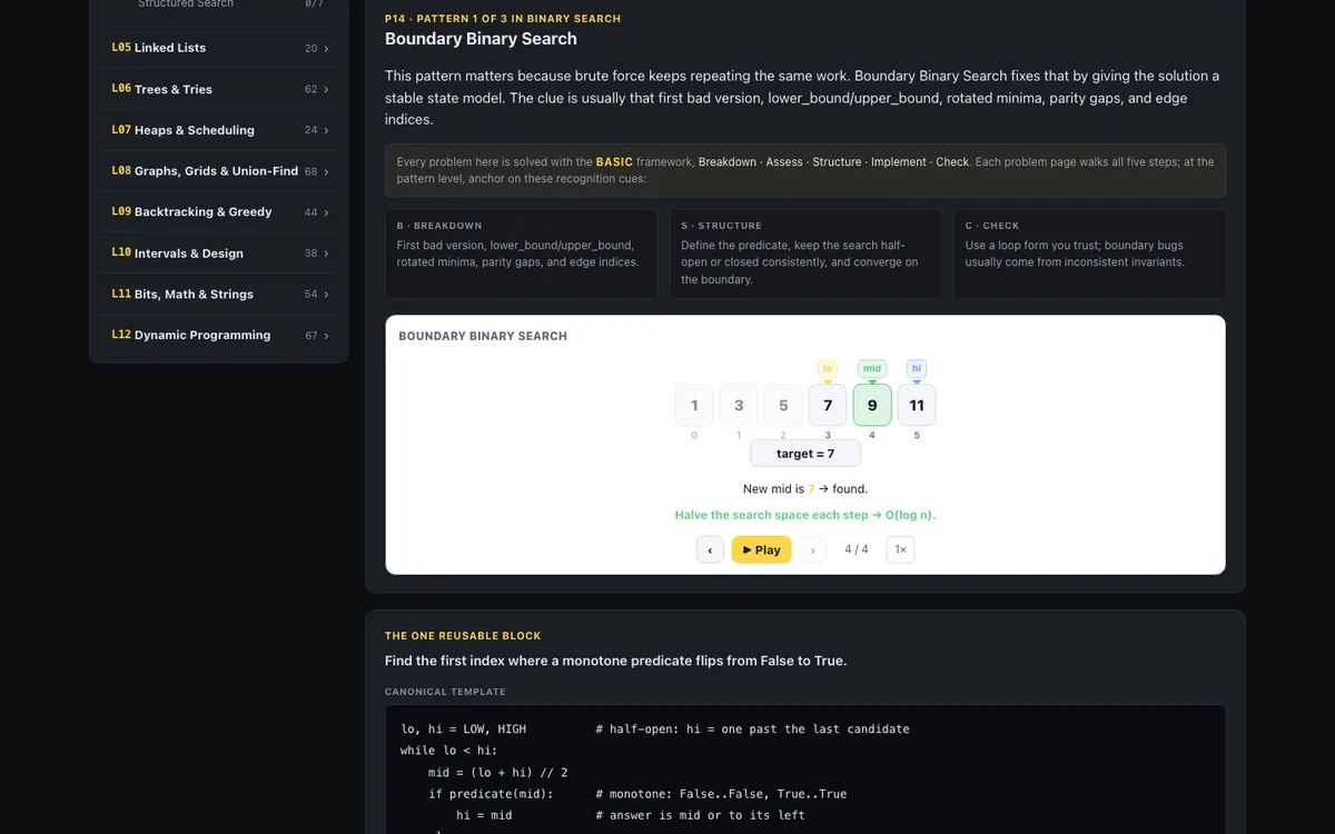Animated pattern lesson